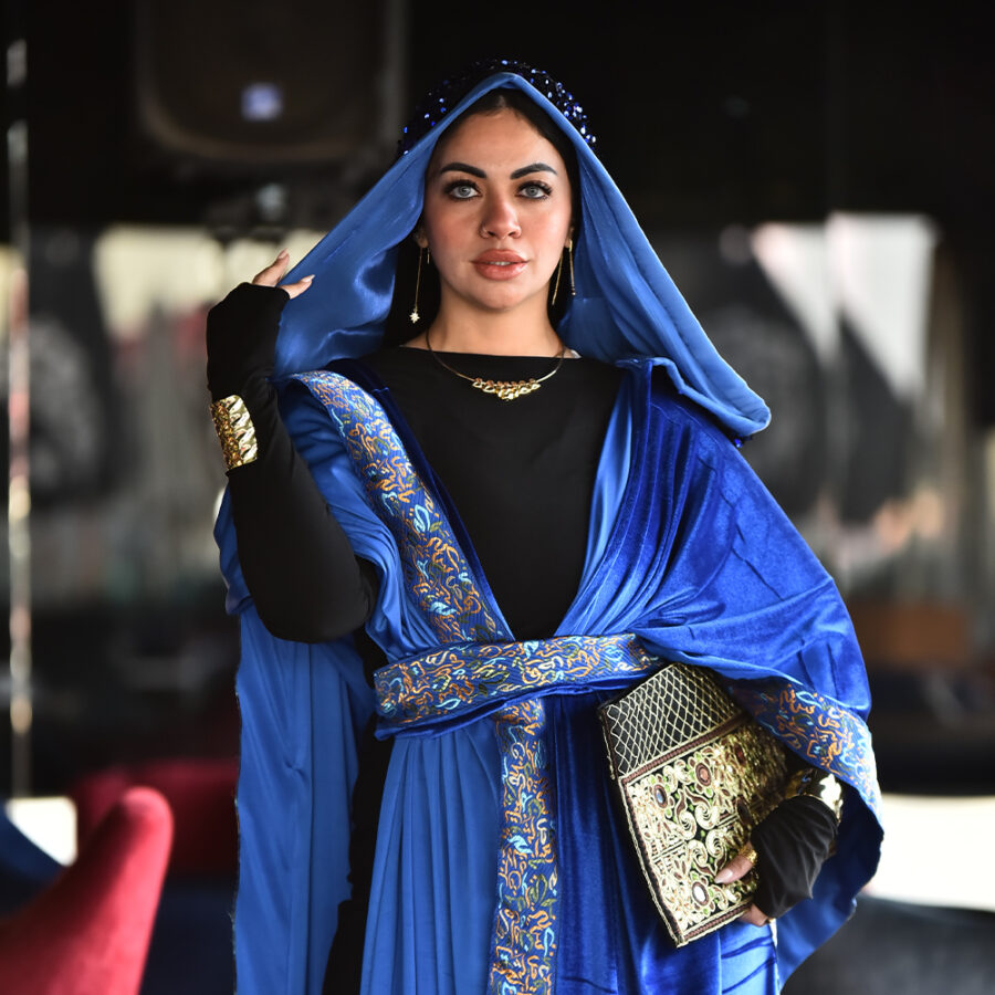 BLACK & BLUE Kaftan – A Fusion of Tradition & Modern Elegance - Image 5
