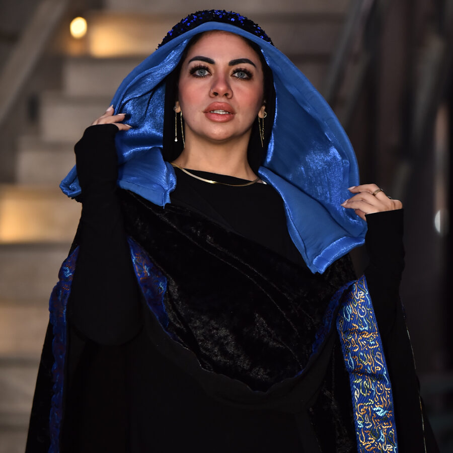 BLACK & BLUE Kaftan – A Fusion of Tradition & Modern Elegance - Image 5
