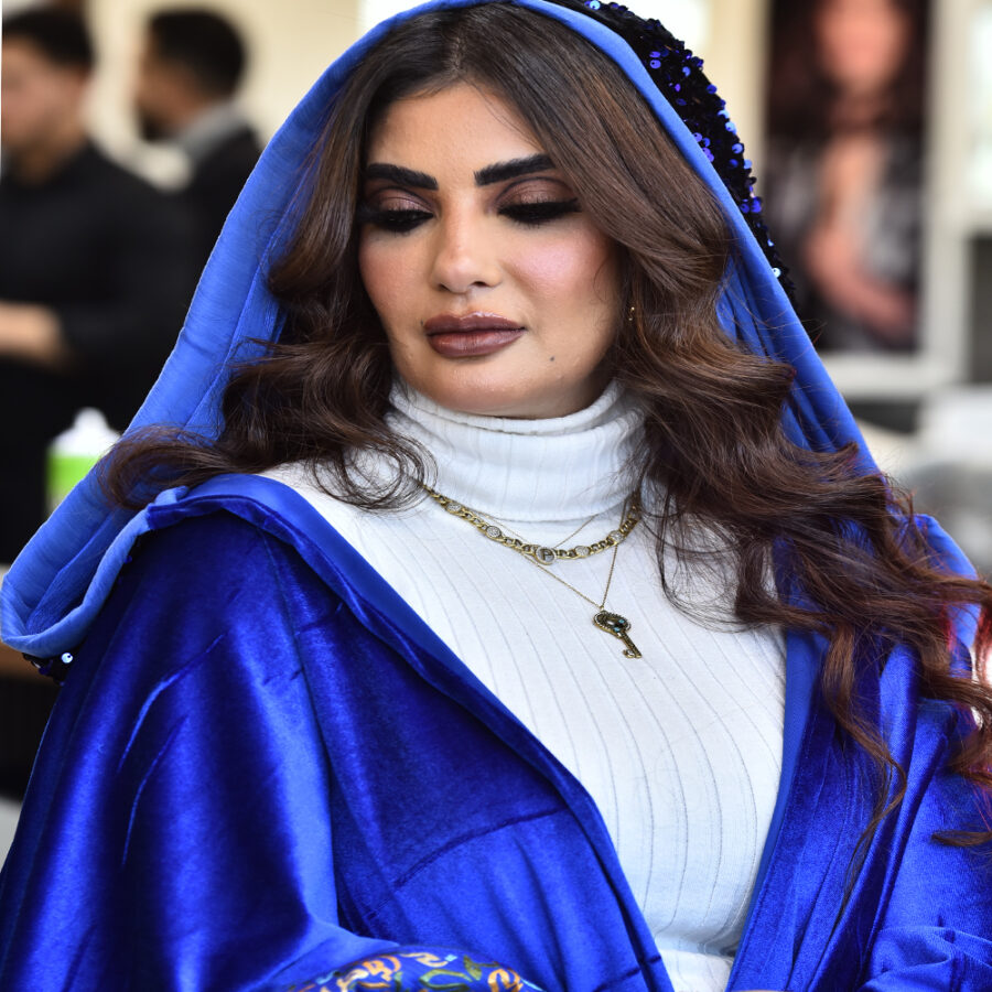 BLACK & BLUE Kaftan – A Fusion of Tradition & Modern Elegance - Image 2