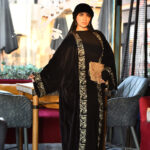 ⁦HANOVIAN Black Kaftan – Timeless Elegance with a Modern Twist⁩ - الصورة ⁦6⁩