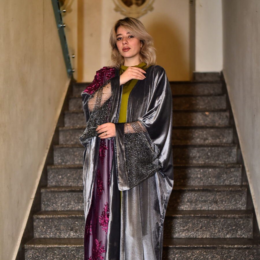 GREY Kaftan – Where Elegance Meets Modern Sophistication - Image 4