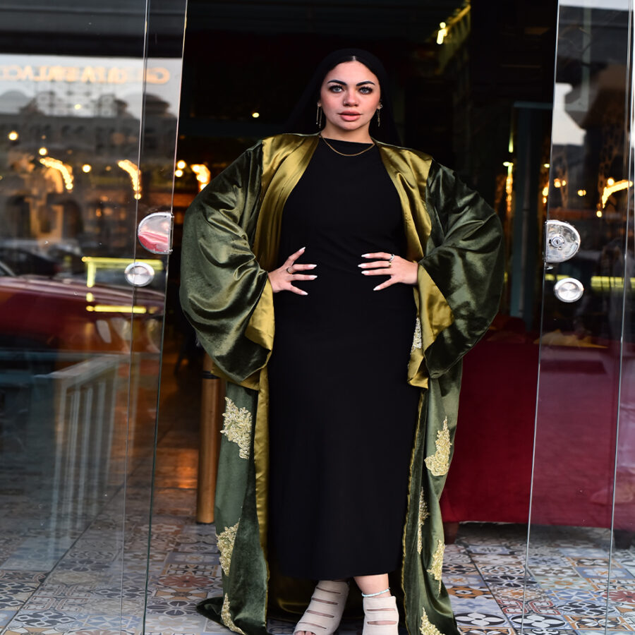 OLIVE GREEN Kaftan – A Timeless Statement of Luxury & Elegance - Image 2